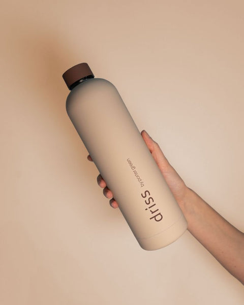 latte + donkey | driss | insulated stainless steel water bottle - porter green | style + sustainability