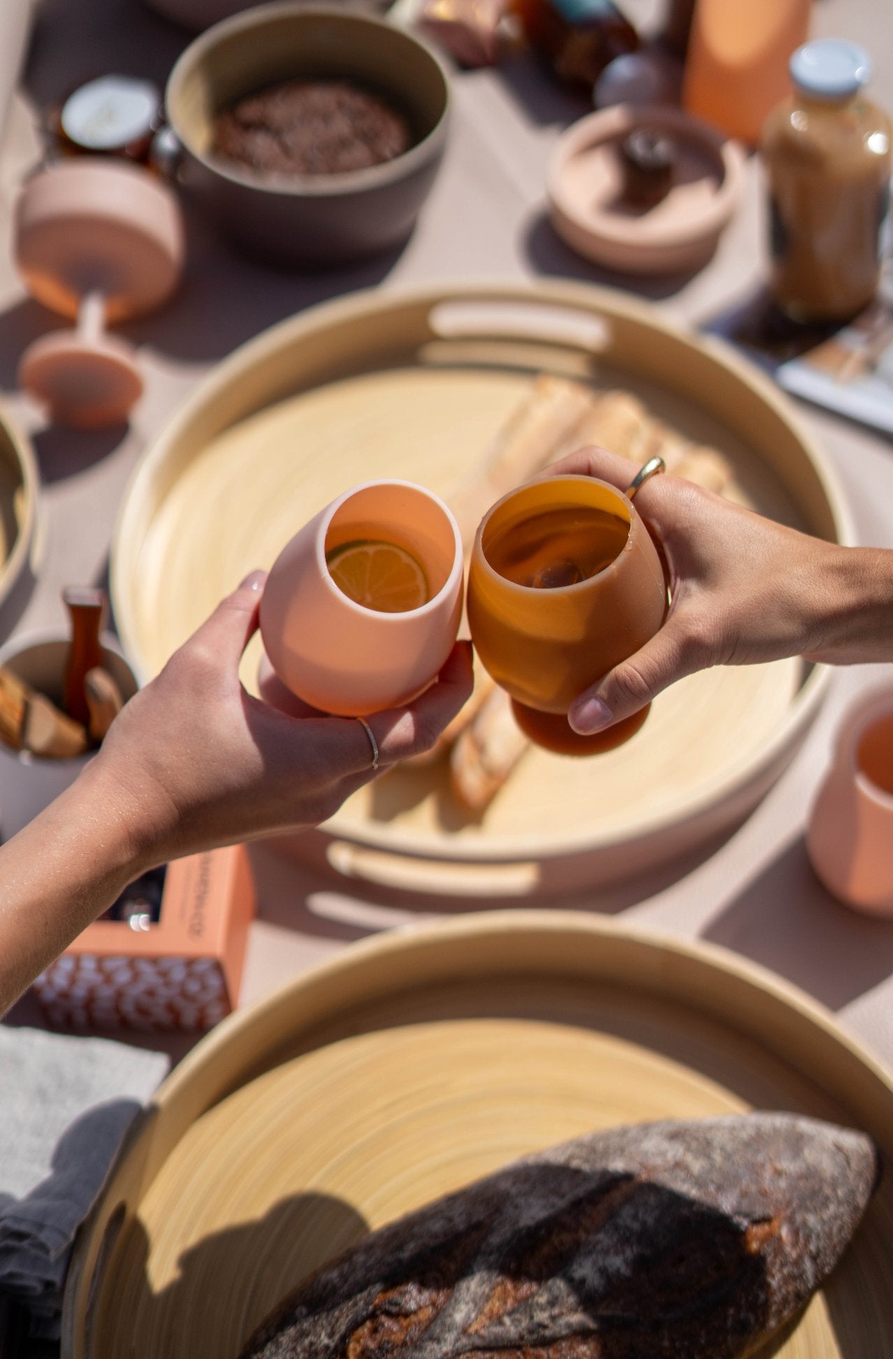latte + donkey | stemm | silicone unbreakable wine glasses - porter green | style + sustainability