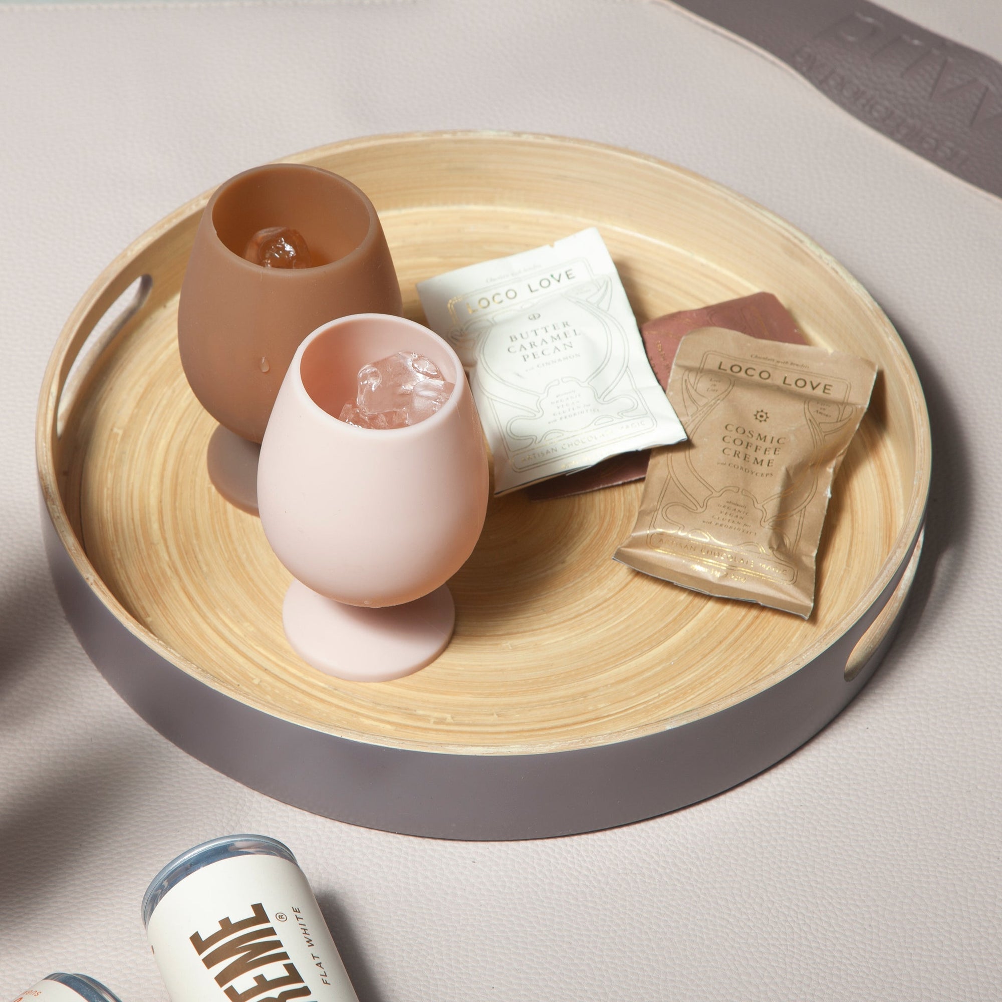 latte + donkey | stemm | silicone unbreakable wine glasses - porter green | style + sustainability