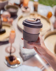 latte + donkey | urbb | biodegradable bamboo coffee cup - porter green | style + sustainability