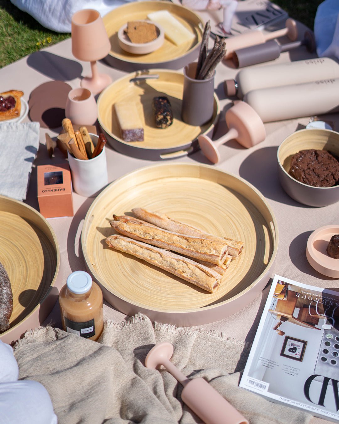 latte sebss large biodegradable bamboo tray