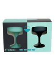 mist + ink | mecc | unbreakable silicone cocktail coupes | porter green, coupe cocktail glass, coupe glass, coloured cocktail glasses, unbreakable cocktail glasses, cocktail glasses australia