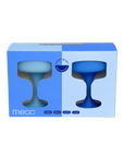 sky + kingfisher | mecc | unbreakable silicone cocktail coupes | porter green, coupe cocktail glass, coupe glass, coloured cocktail glasses, unbreakable cocktail glasses, cocktail glasses australia