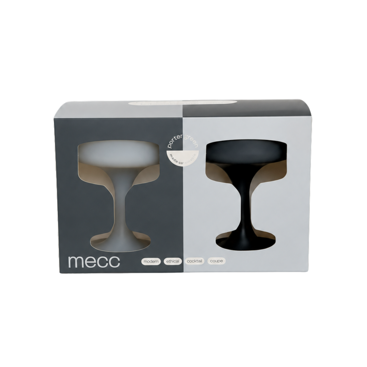 smoke + storm | mecc | unbreakable silicone cocktail coupes | porter green, coupe cocktail glass, coupe glass, coloured cocktail glasses, unbreakable cocktail glasses, cocktail glasses australia
