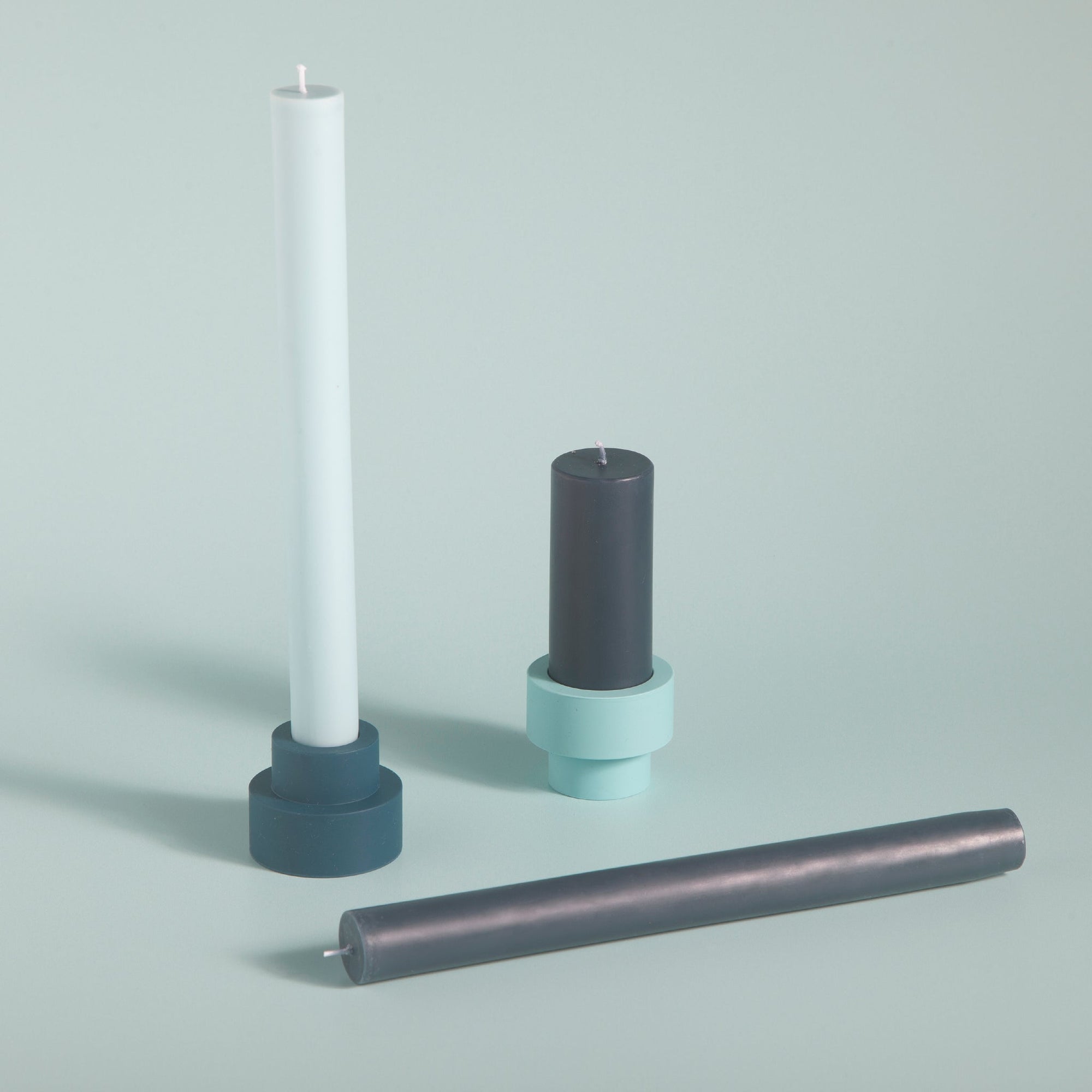 mist + ink | escc dinner candle | soy - blend unscented candles - porter green | style + sustainability