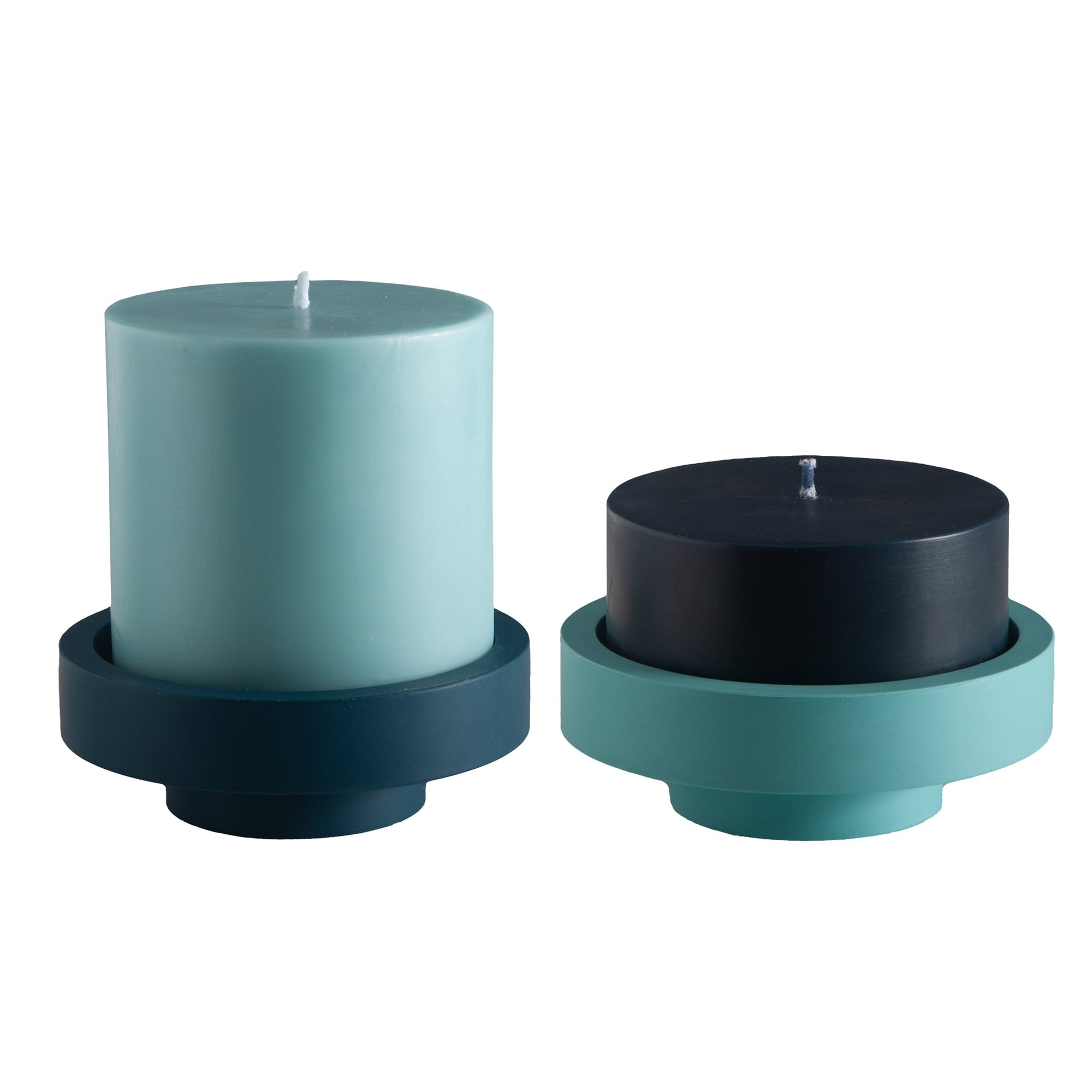 Mist + Ink | Flipp large | Silicone Unbreakable Candle Holder Set - porter green | style + sustainability