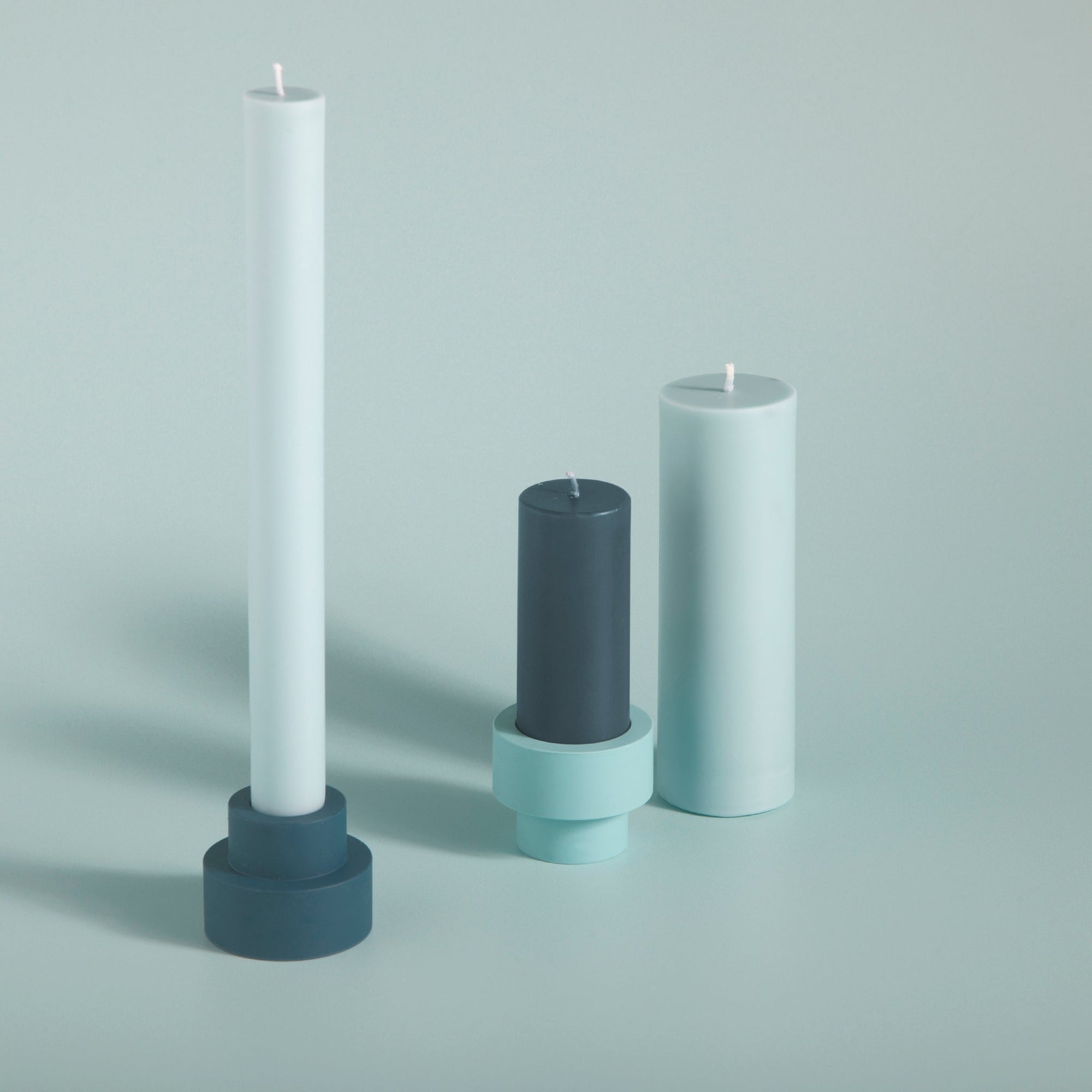Mist + Ink | Flipp small | Silicone Unbreakable Candle Holder Set - porter green | style + sustainability