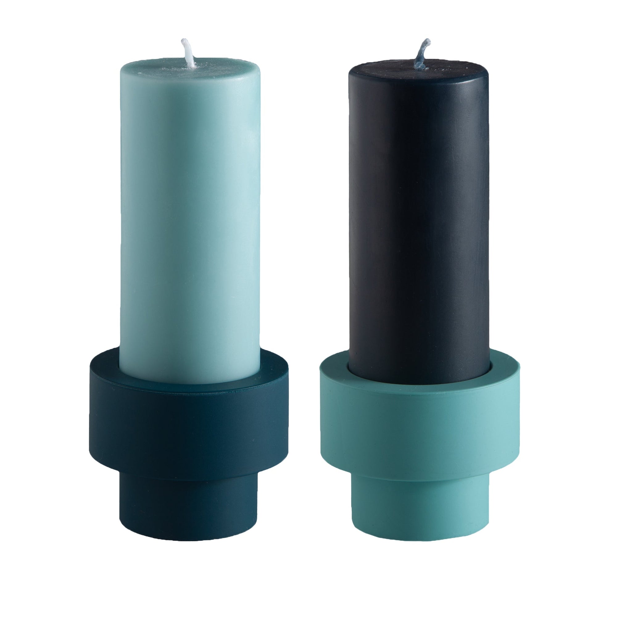 Mist + Ink | Flipp small | Silicone Unbreakable Candle Holder Set - porter green | style + sustainability