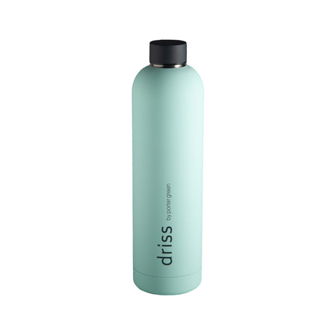 mist + ink | driss | insulated stainless steel bottle | porter green, 1l water bottle, insulated stainless steel water bottle, thermos water bottle, 1l drink bottle, insulated wine bottle