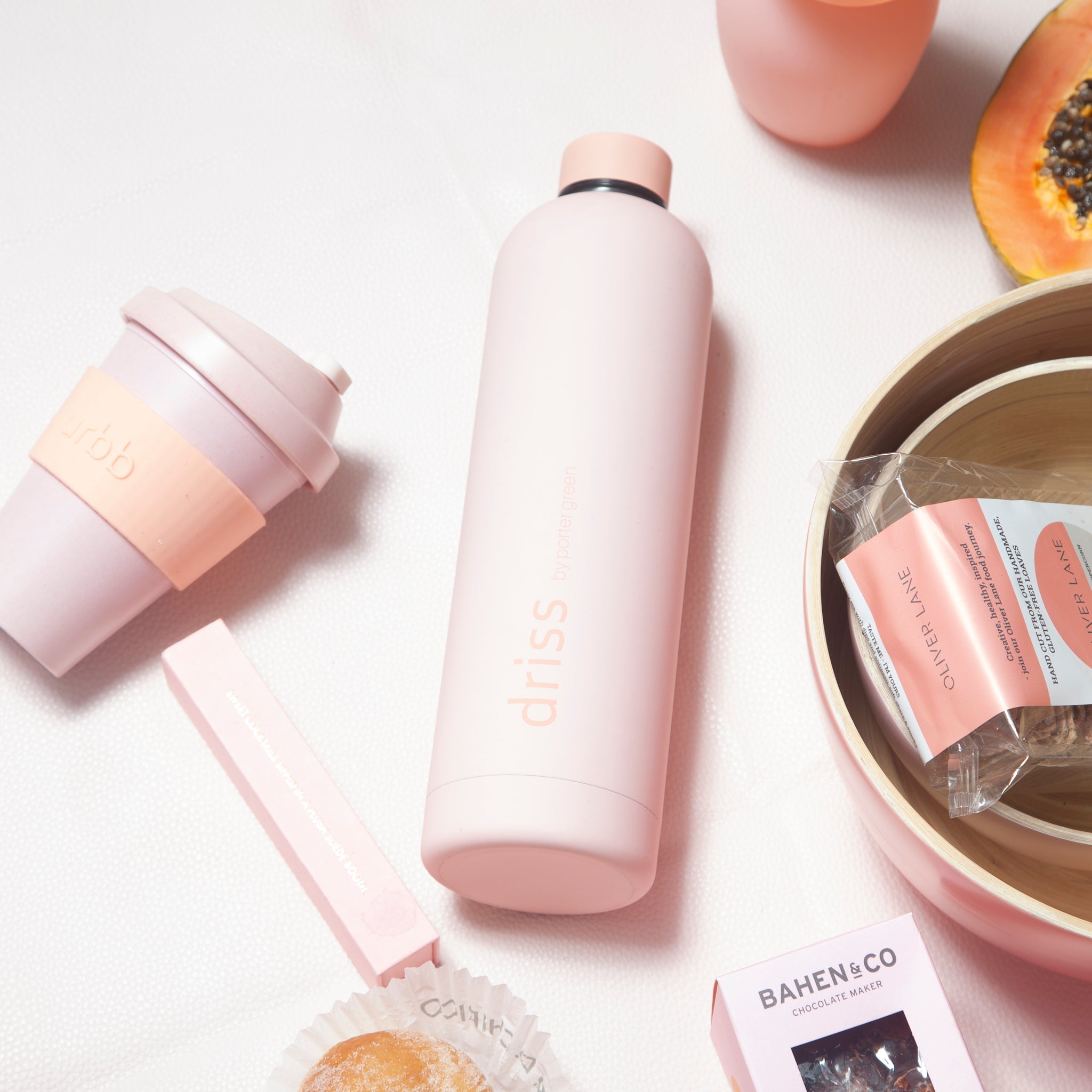 peach + petal | driss | insulated stainless steel water bottle