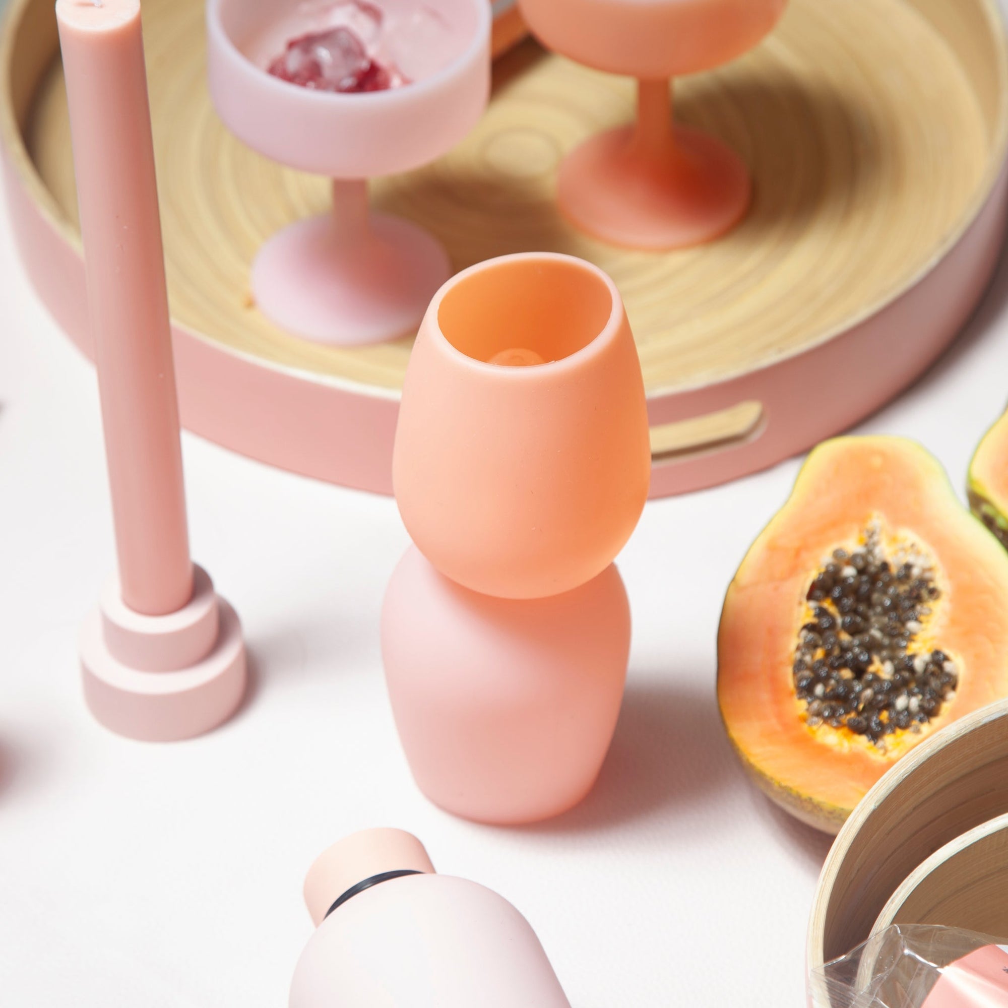 peach + petal | fegg | silicone unbreakable glasses - porter green | style + sustainability