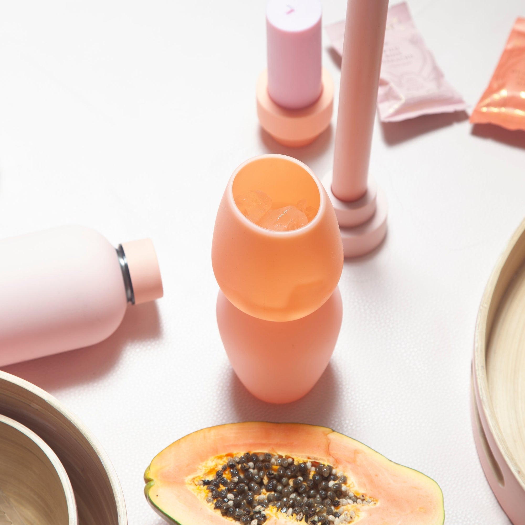 peach + petal | fegg | silicone unbreakable glasses - porter green | style + sustainability