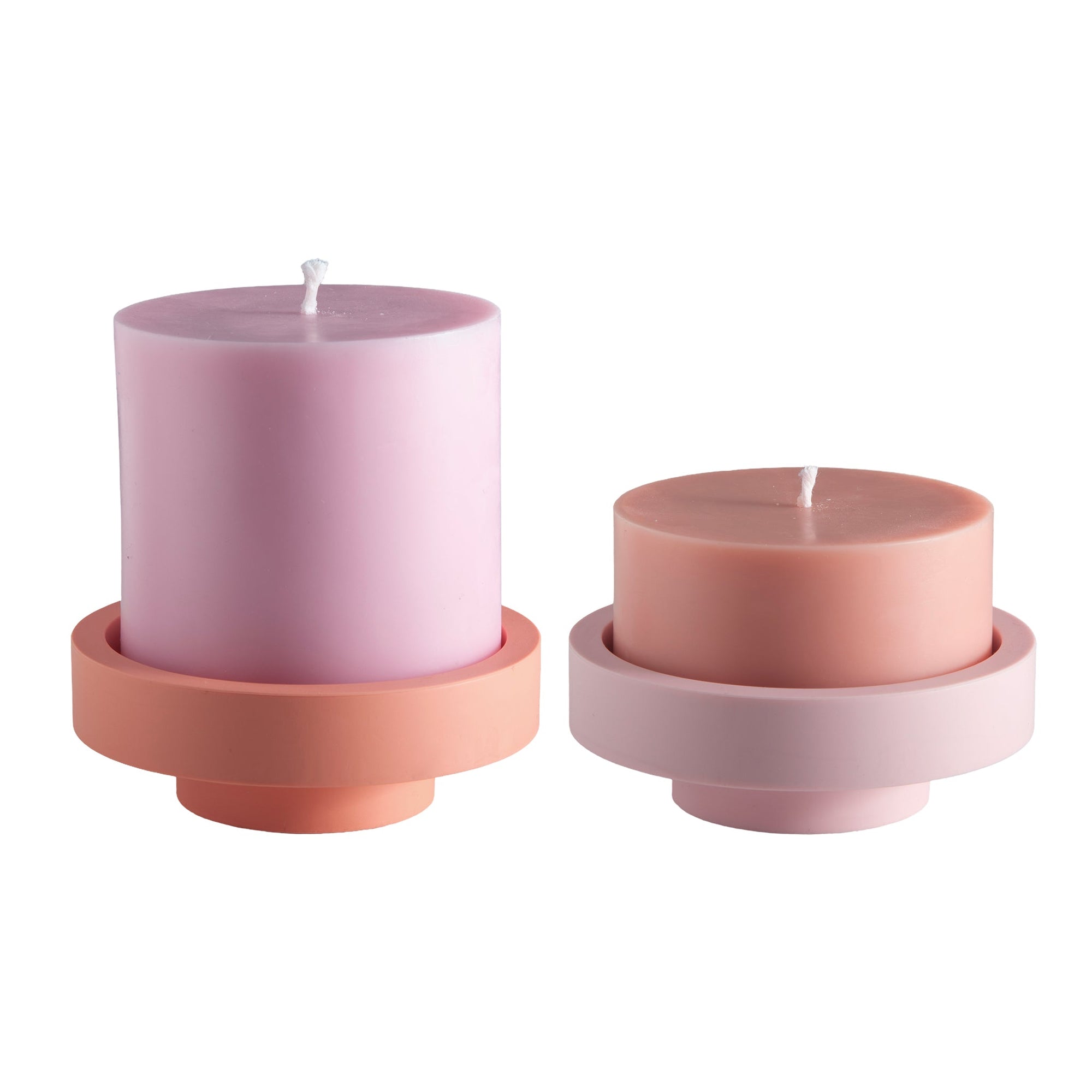 Peach + Petal | Flipp large | Silicone Unbreakable Candle Holder Set - porter green | style + sustainability