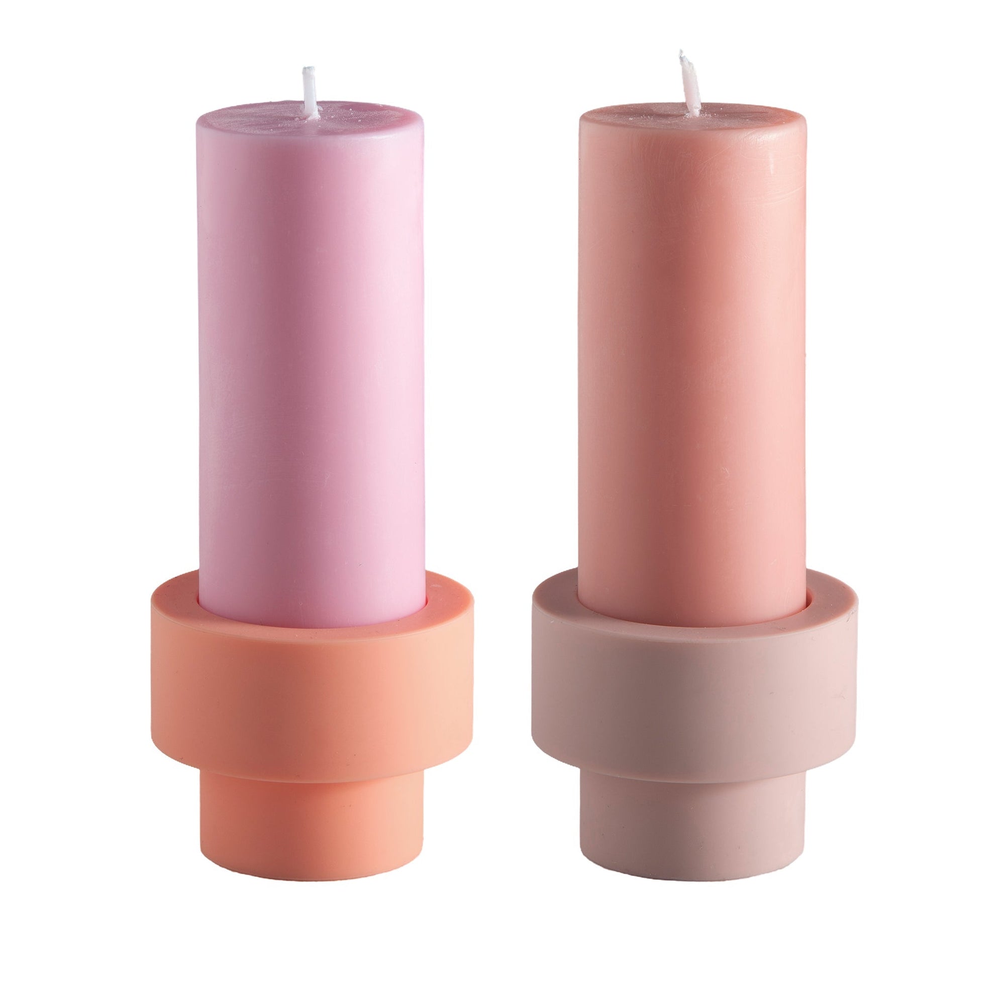 Peach + Petal | Flipp small | Silicone Unbreakable Candle Holder Set - porter green | style + sustainability