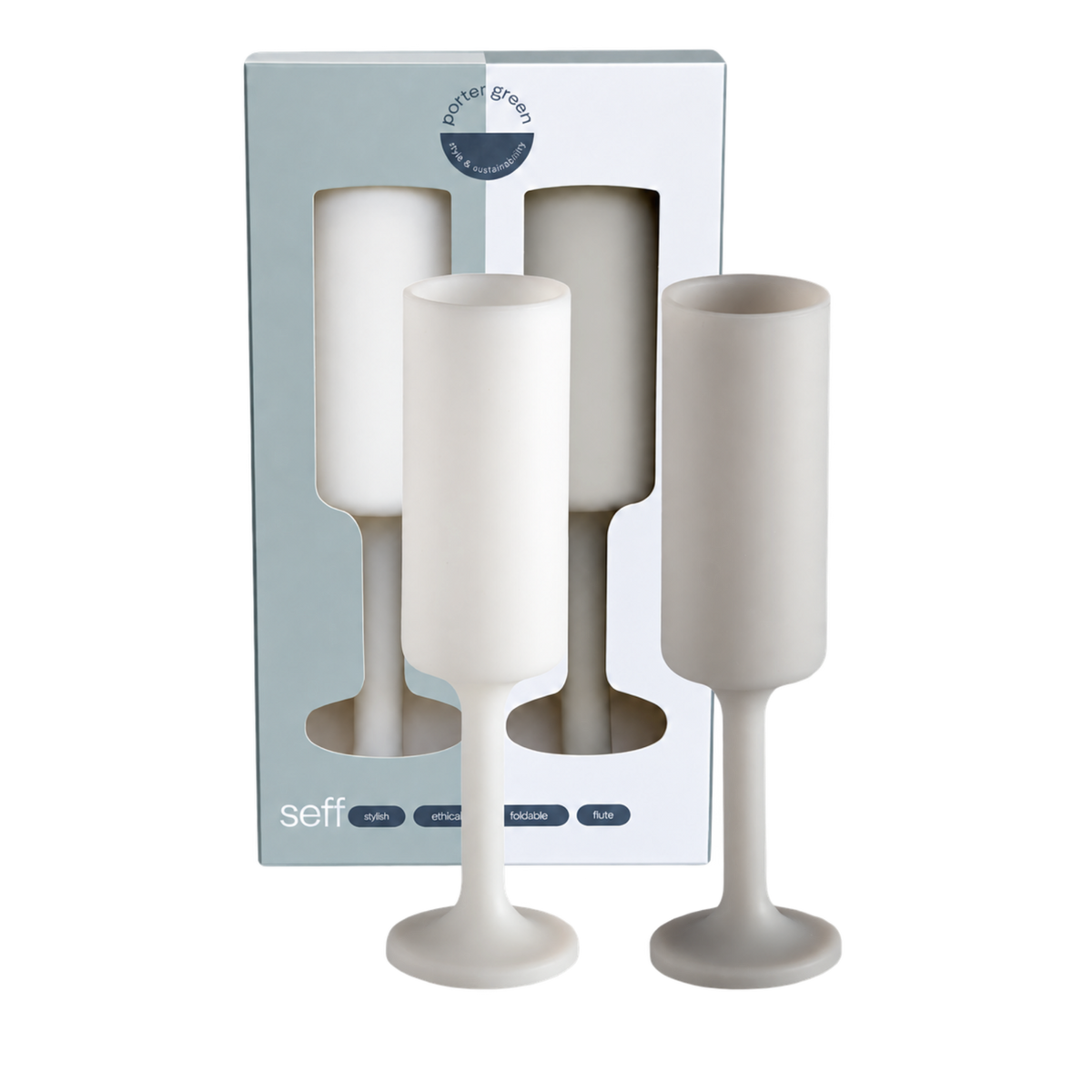 blanc + dove | seff | unbreakable silicone champagne flute | porter green, champagne flutes, unbreakable champagne flutes, champagne flute glasses, coloured champagne glasses, champagne flutes australia