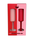 cherry + blush | seff | unbreakable silicone champagne flute | porter green, champagne flutes, unbreakable champagne flutes, champagne flute glasses, coloured champagne glasses, champagne flutes australia
