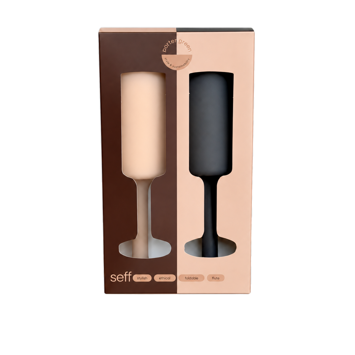 latte + donkey | seff | unbreakable silicone champagne flute | porter green, champagne flutes, unbreakable champagne flutes, champagne flute glasses, coloured champagne glasses, champagne flutes australia