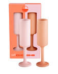 peach + petal | seff | unbreakable silicone champagne flute | porter green, champagne flutes, unbreakable champagne flutes, champagne flute glasses, coloured champagne glasses, champagne flutes australia