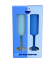sky + kingfisher | seff | unbreakable silicone champagne flute | porter green, champagne flutes, unbreakable champagne flutes, champagne flute glasses, coloured champagne glasses, champagne flutes australia