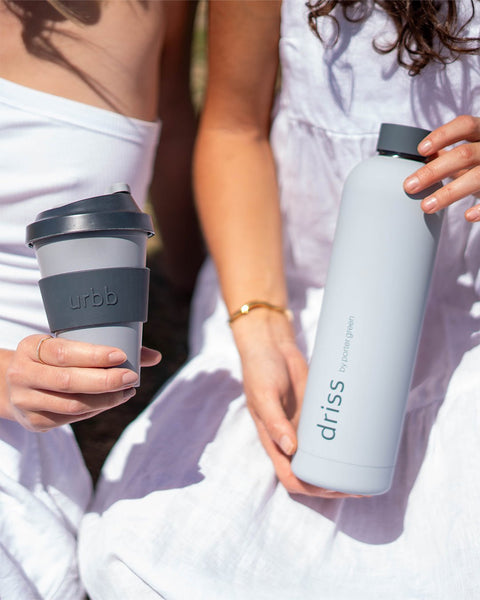 smoke + storm | driss | insulated stainless steel water bottle - porter green | style + sustainability