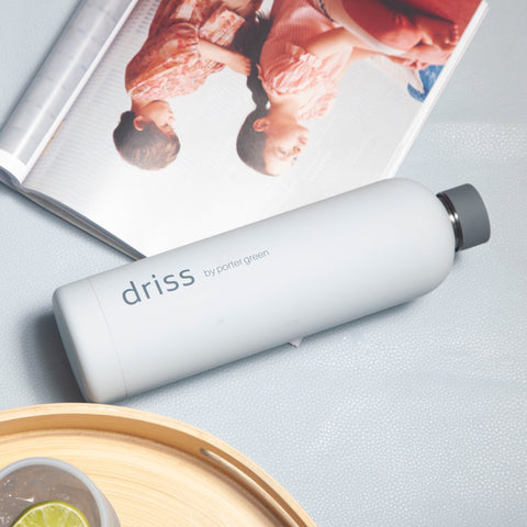 smoke + storm | driss | insulated stainless steel water bottle - porter green | style + sustainability