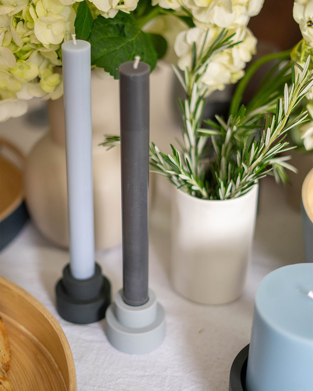 Smoke + Storm | Flipp small | Silicone Unbreakable Candle Holder Set - porter green | style + sustainability