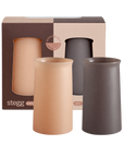 latte + donkey | stegg | silicone unbreakable highball glasses - porter green | style + sustainability