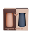 latte + donkey | stegg | silicone unbreakable highball glasses - porter green | style + sustainability