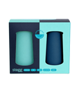 mist + ink | stegg | silicone unbreakable highball glasses - porter green | style + sustainability