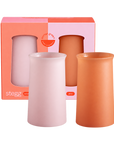 peach + petal | stegg | silicone unbreakable highball glasses - porter green | style + sustainability