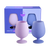 tanzanite + amethyst | stemm | silicone unbreakable wine glasses - porter green | style + sustainability