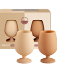 wheat + oat | stemm | silicone unbreakable wine glasses - porter green | style + sustainability