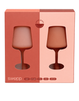 terra + peach | swepp | silicone unbreakable wine glasses - porter green | style + sustainability