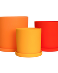 bright orange | swipp 1 | silicone unbreakable pot planter