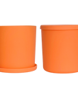bright orange | swipp 1 | silicone unbreakable pot planter
