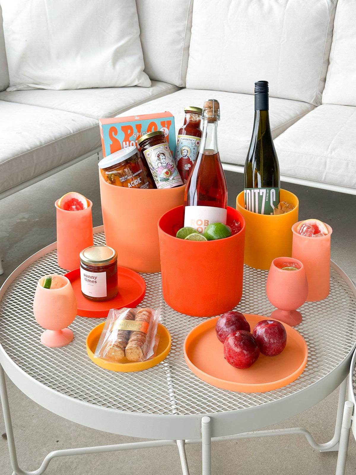 bright orange | swipp 1 | silicone unbreakable pot planter
