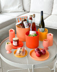 bright orange | swipp 1 | silicone unbreakable pot planter