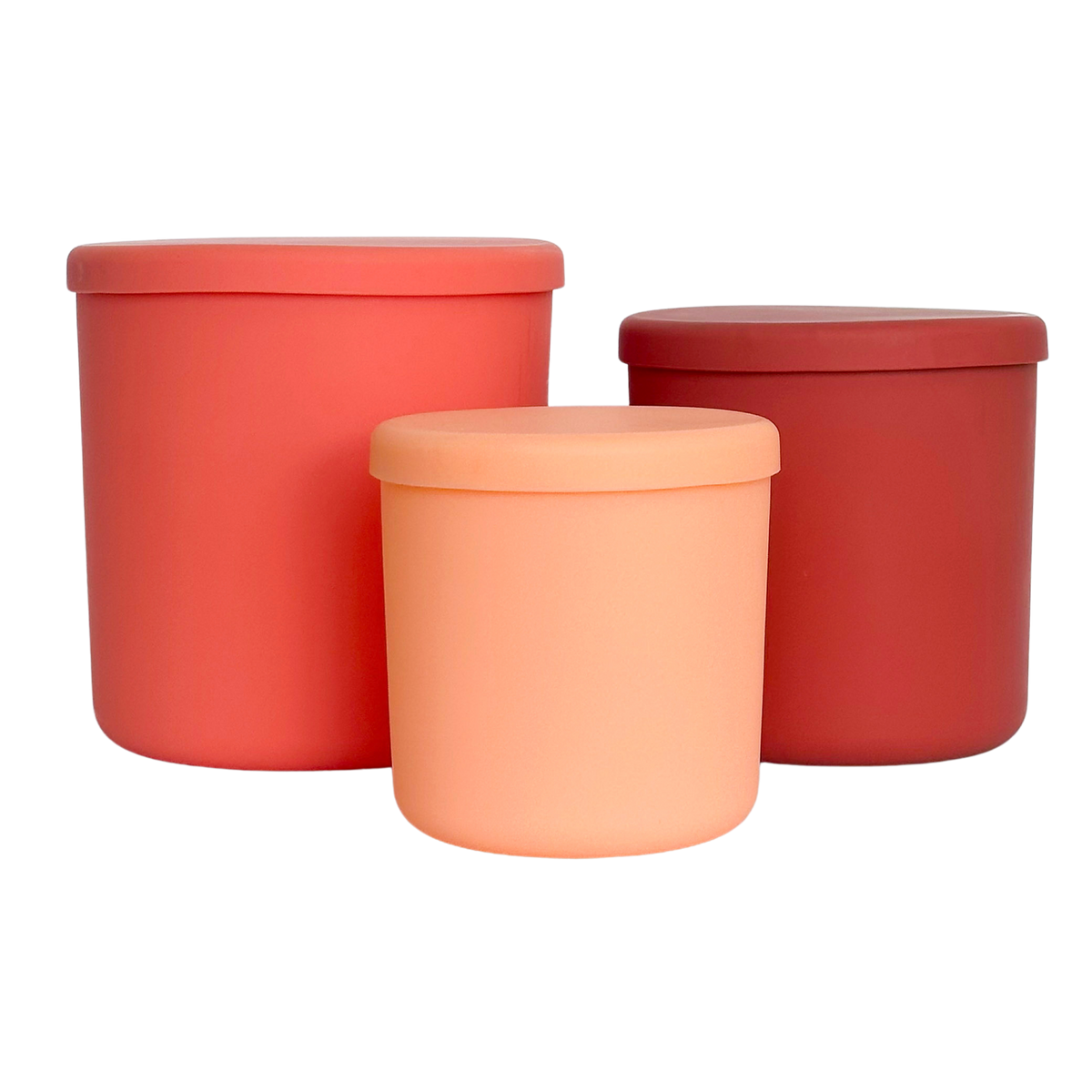 muted orange | swipp 1 | silicone unbreakable pot planter