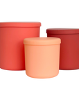 muted orange | swipp 1 | silicone unbreakable pot planter
