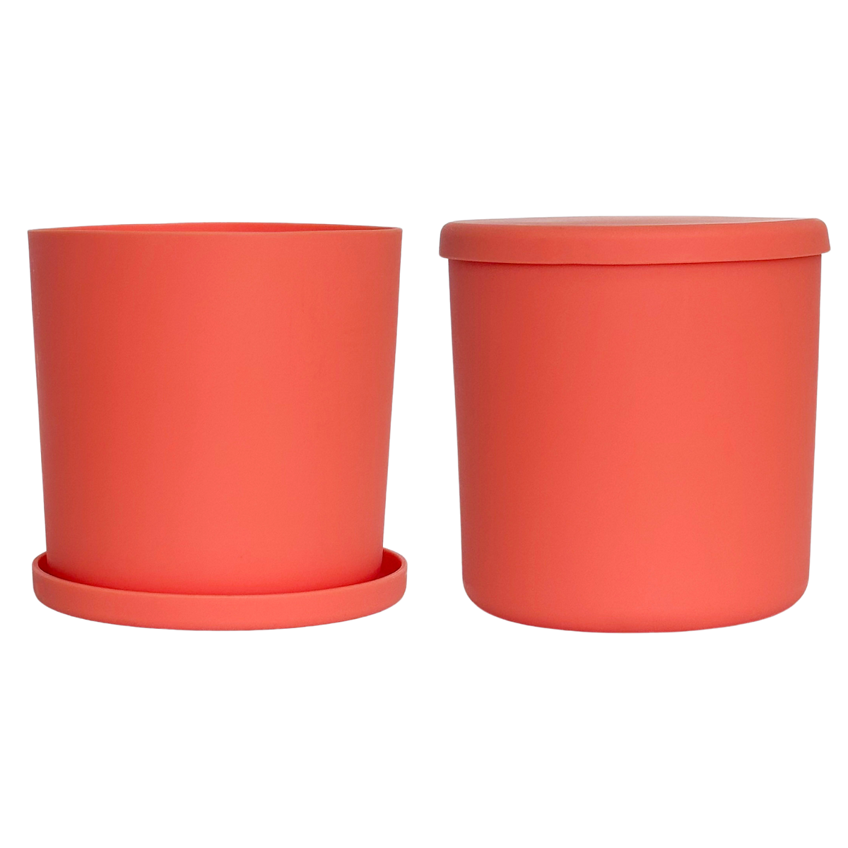 muted orange | swipp 1 | silicone unbreakable pot planter