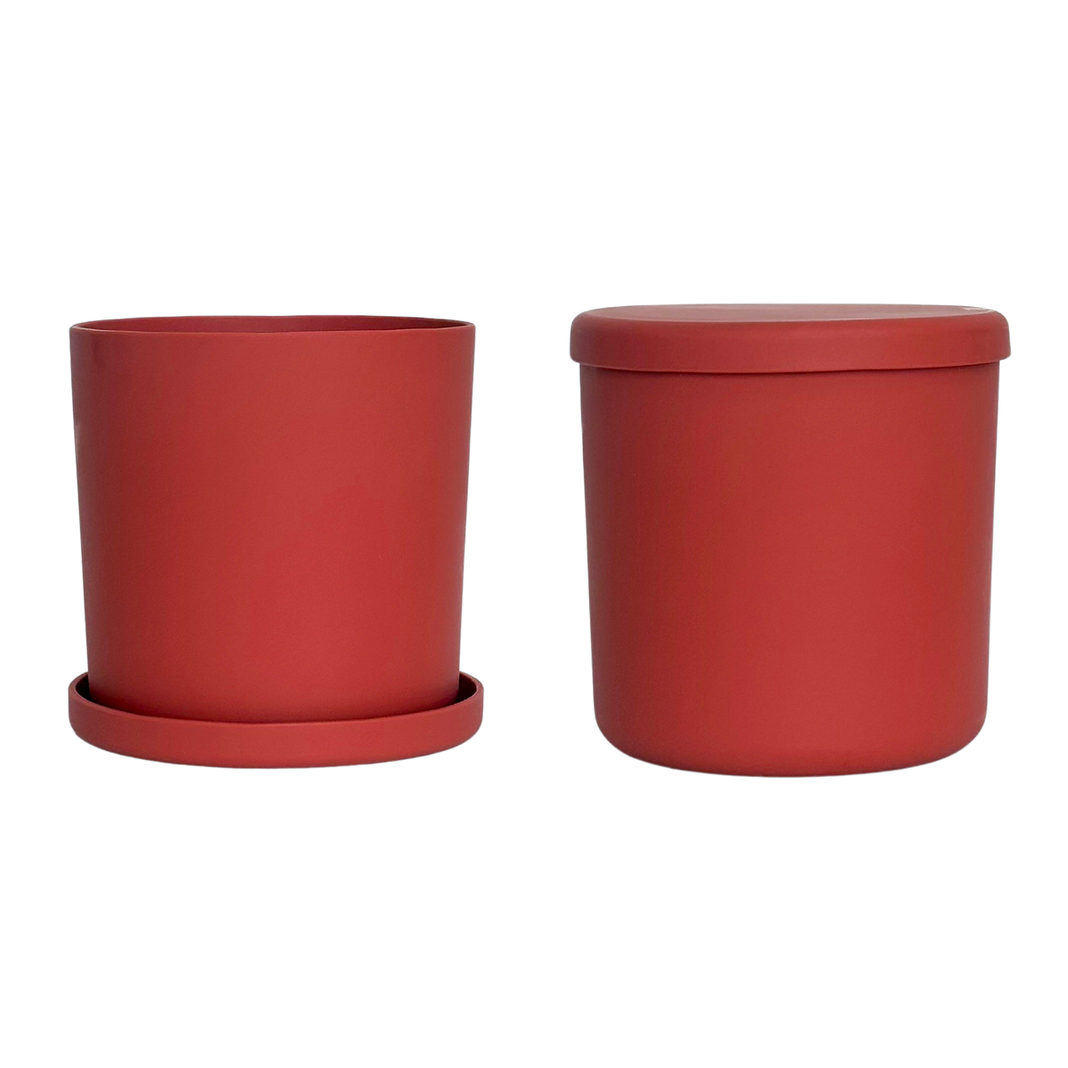 muted orange | swipp 1 | silicone unbreakable pot planter