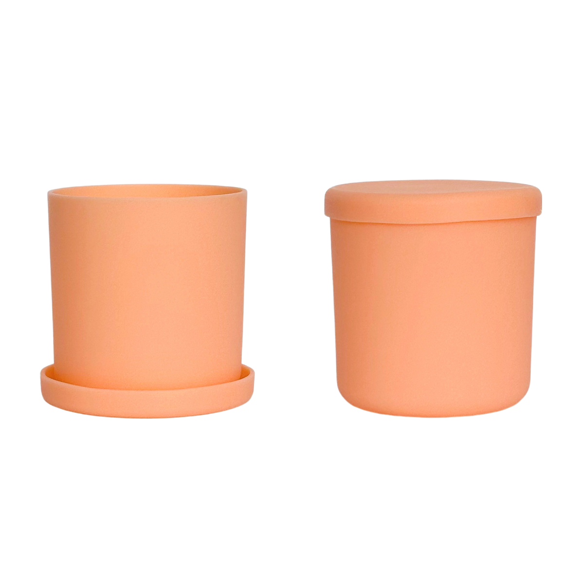muted orange | swipp 1 | silicone unbreakable pot planter