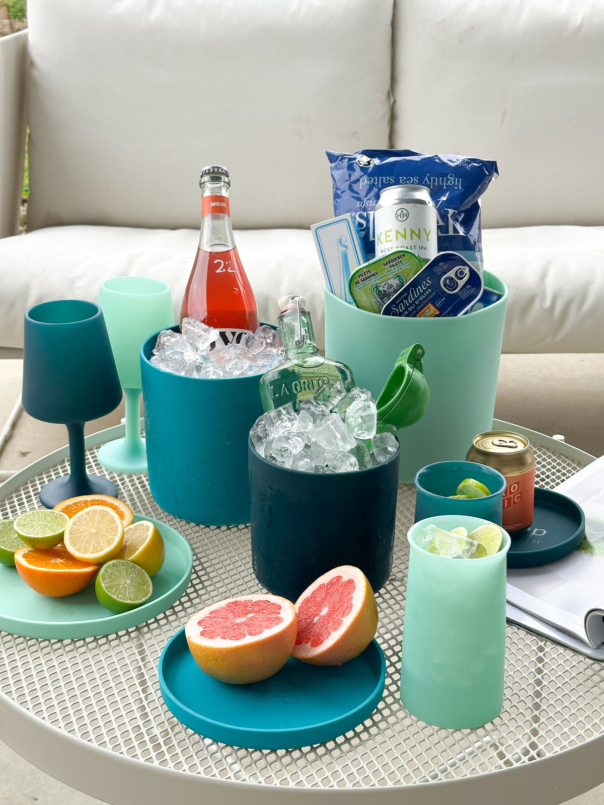 teal | swipp 1 | silicone unbreakable pot planter