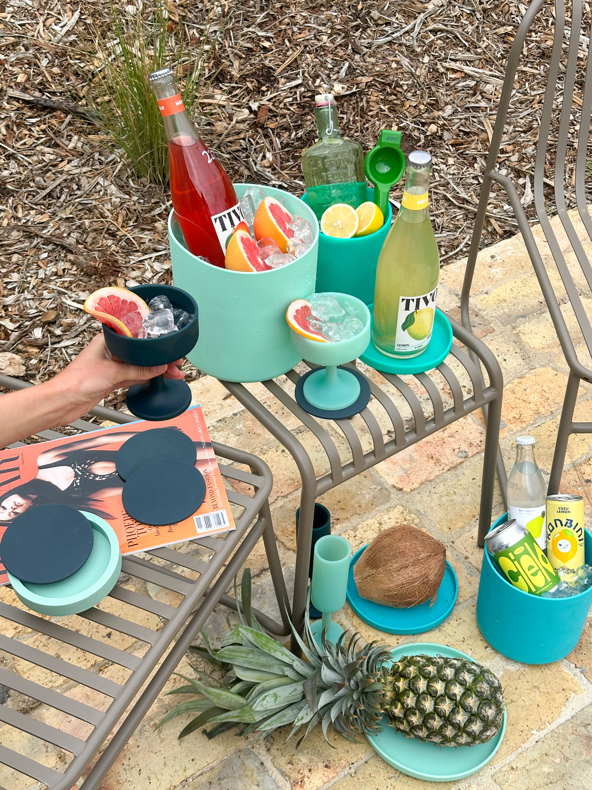 turquoise | swipp 1 | silicone unbreakable pot planter