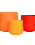 bright orange | swipp 2 | silicone unbreakable pot planter