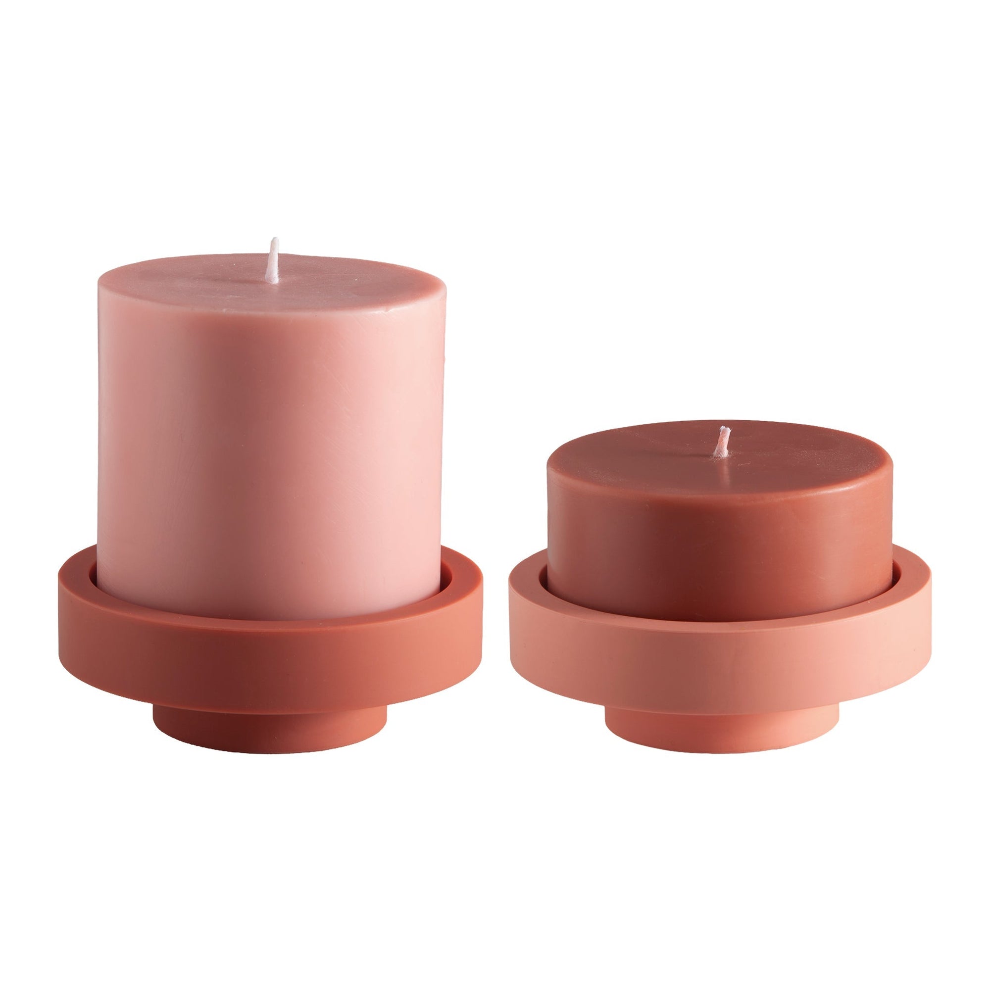 Terra + Peach | Flipp large | Silicone Unbreakable Candle Holder Set - porter green | style + sustainability