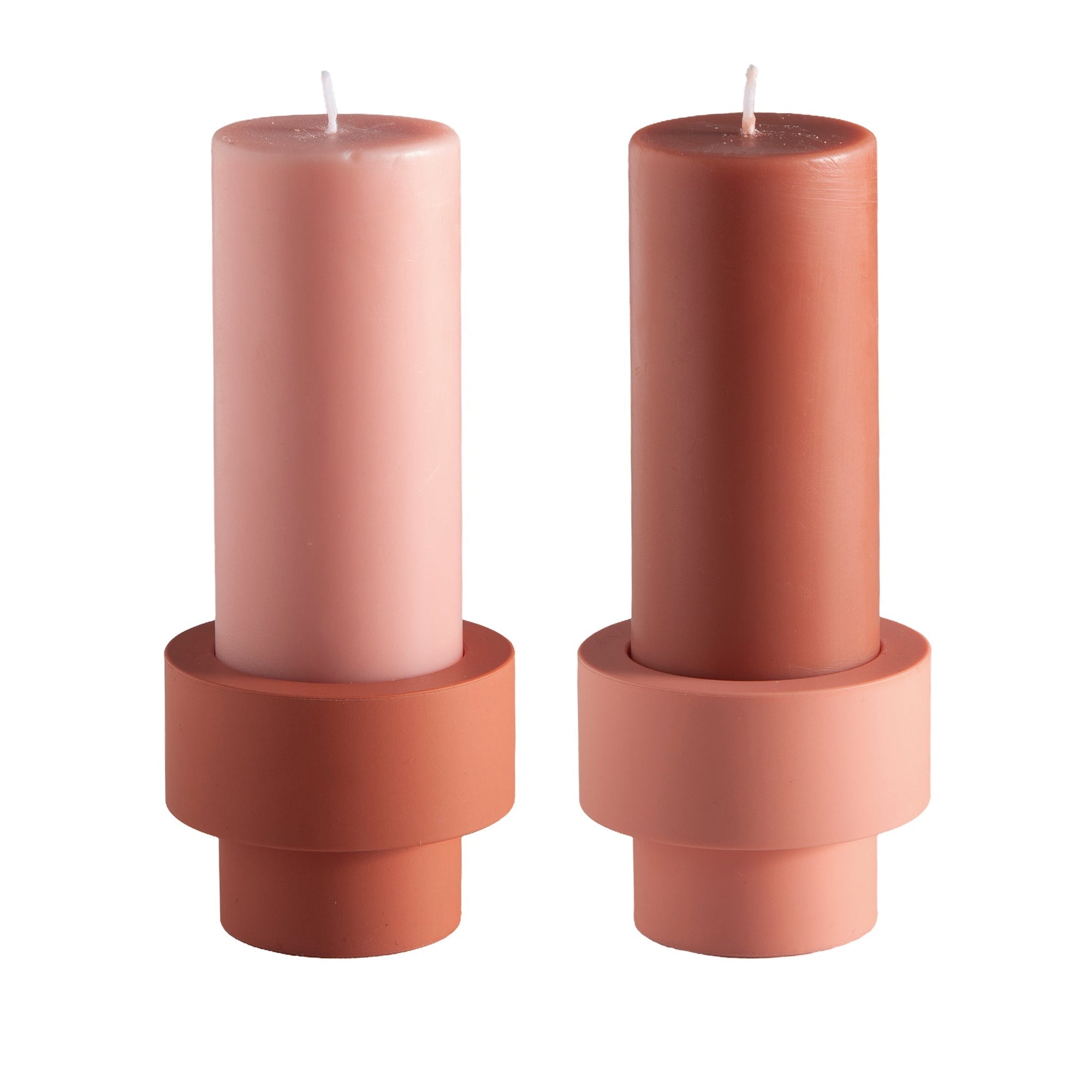 Terra + Peach | Flipp small | Silicone Unbreakable Candle Holder Set - porter green | style + sustainability