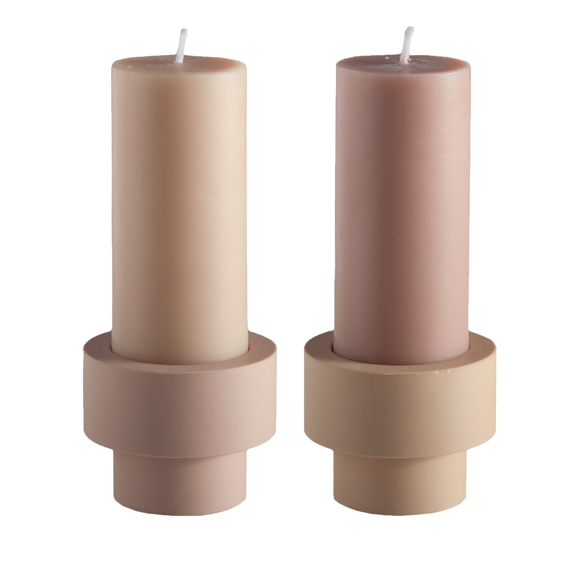 Wheat + Oat | Flipp small | Silicone Unbreakable Candle Holder Set - porter green | style + sustainability