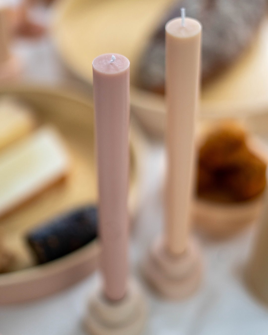 Wheat + Oat | Flipp small | Silicone Unbreakable Candle Holder Set - porter green | style + sustainability