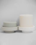 Blanc + Dove | Flipp Lrg | Silicone Unbreakable Candle Holder Set - porter green | style + sustainability